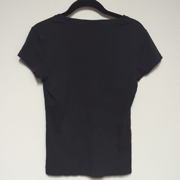 Banana Republic Black Fitted Short Sleeve T-Shirt - Picture 4 of 4